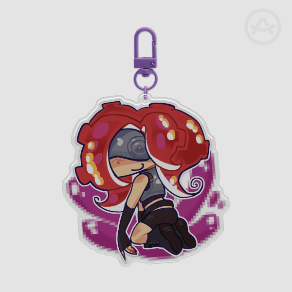 splatoon 1 enemy octoling keychain!!
