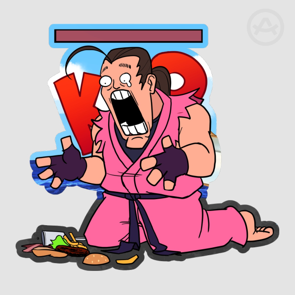 DAN HIBIKI ANGUISH STICKER