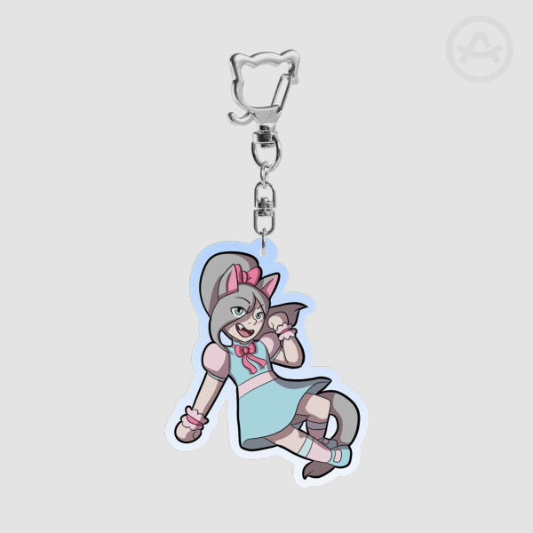 Silver Colored Edge Acrylic Keychains