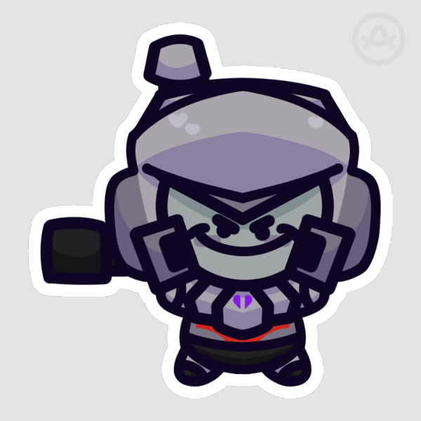 Megatron Pebble Sticker