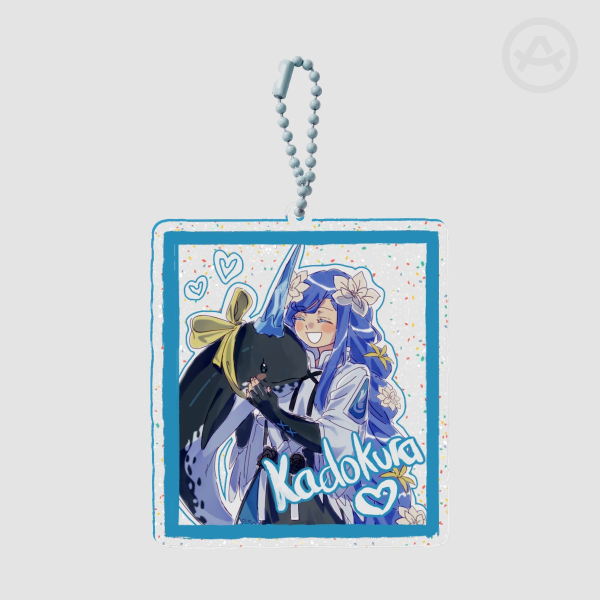 [Limited Stock] Dizzy and her Narwhal Tail Glitter Keychain