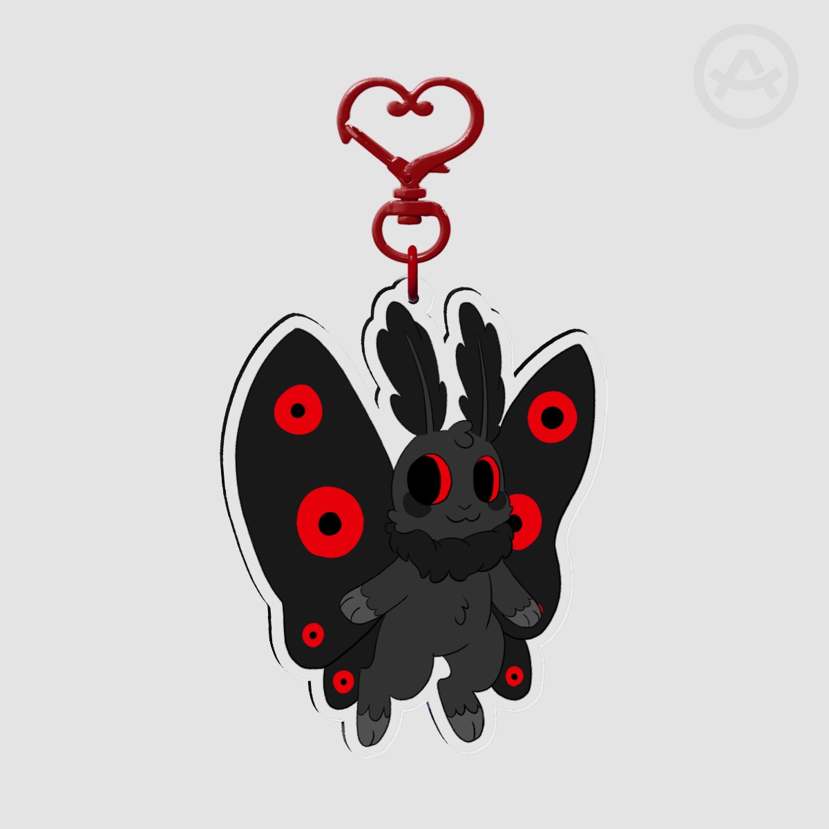 Lil Mothman - Clear Acrylic Keychain