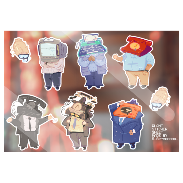 Dialtown Plant Sticker Sheet!