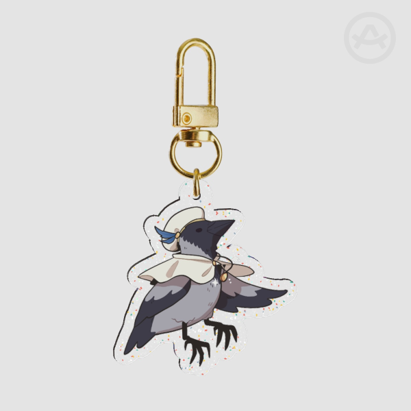 Cleric Glitter Acrylic Keychain