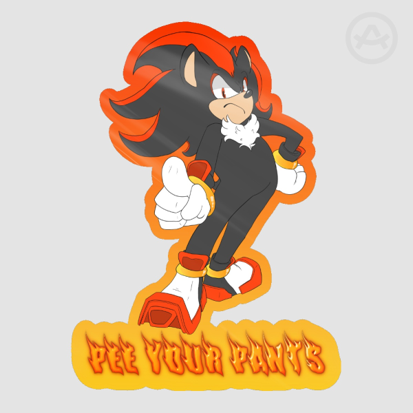 Shadow Pee Your Pants - Die Cut Sticker