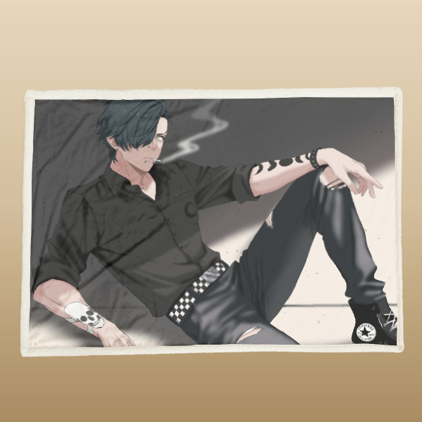 Chilling Punk Rock man blanket