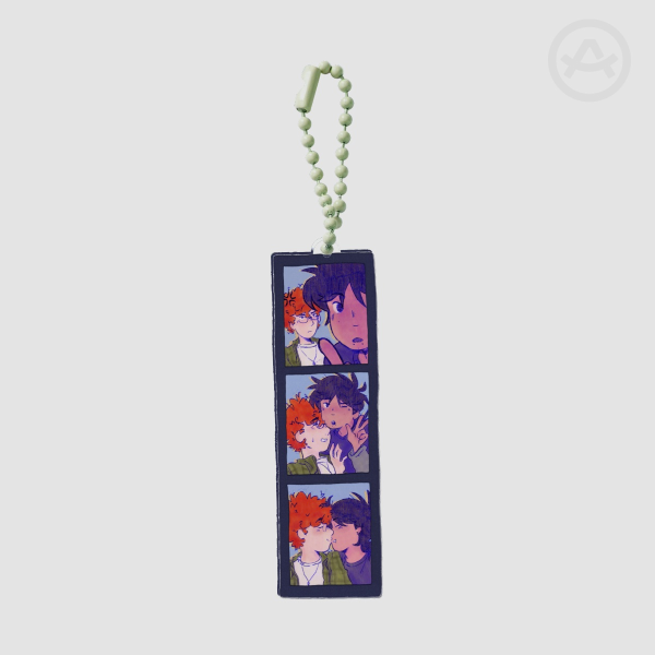 stan + kyle photostrip acrylic keychain