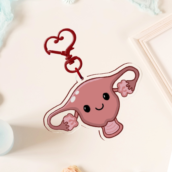 Doris the Uterus "Flow Friends" Keychain