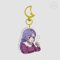 Pouty Cutie, Clear Acrylic Keychain