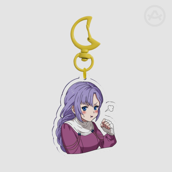 Pouty Cutie, Clear Acrylic Keychain