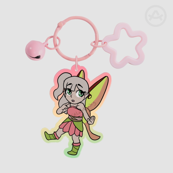 Chibi Dusty Colored Edge Acrylic Keychains