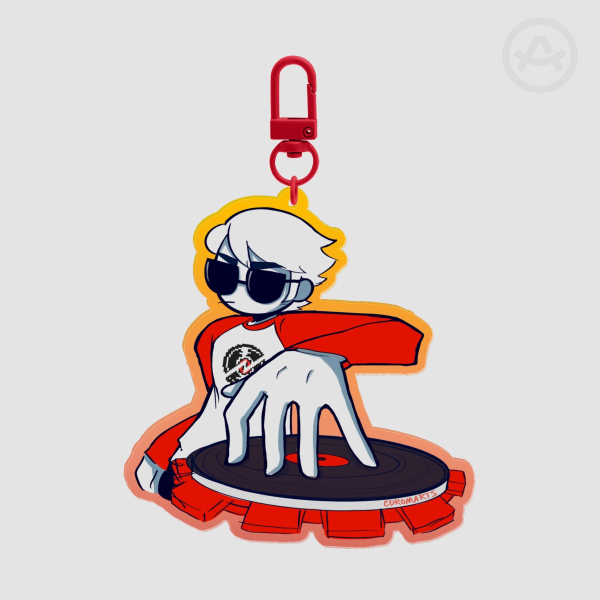 Dave Strider turntable keychain