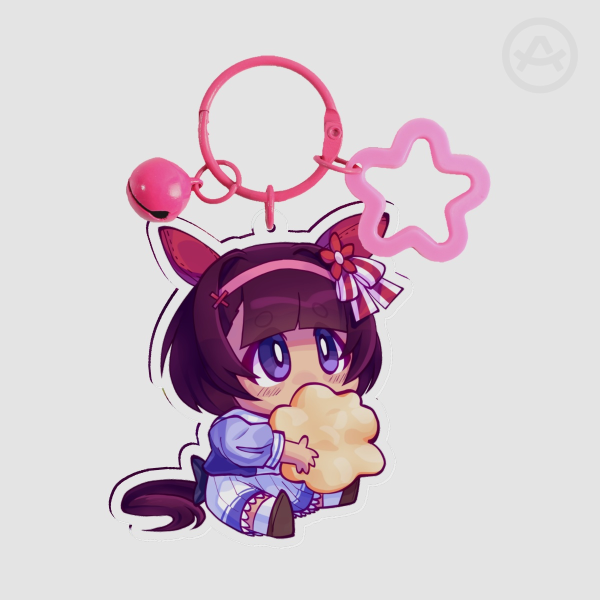 Nishino Flower (Umamusume) Popcorn Acrylic Keychain!