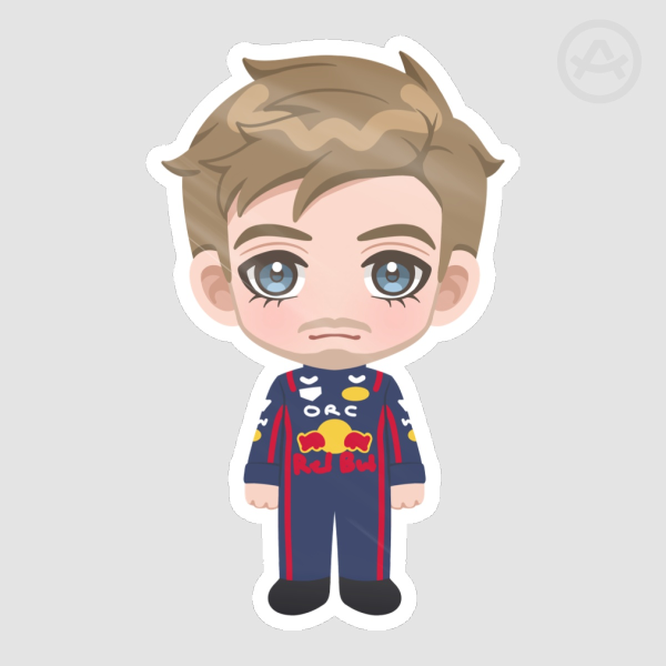 Max Verstappen F1 Chibi - Die Cut Sticker