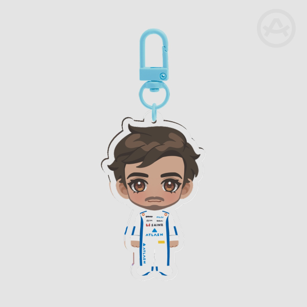 Carlos Sainz Jr. F1 Chibi - Acrylic Keychain