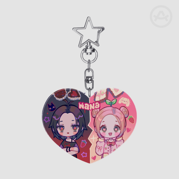 Nana Glitter Acrylic Keychains