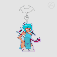 Mint Devil keychain