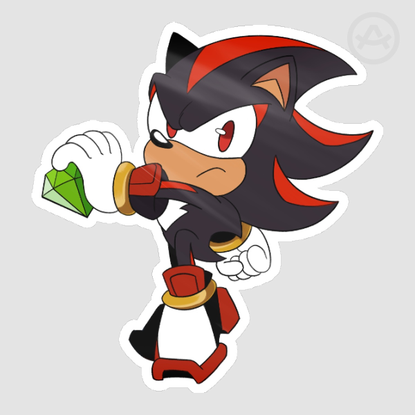 Shadow the Hedgehog | Glossy Sticker