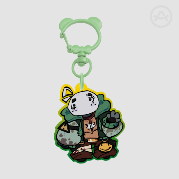 GARBO COLORED EDGE KEYCHAIN