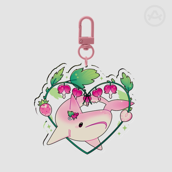 Bleeding heart shark Keychain