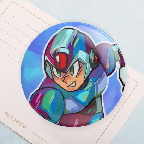X (Megaman X) (Button Pin)