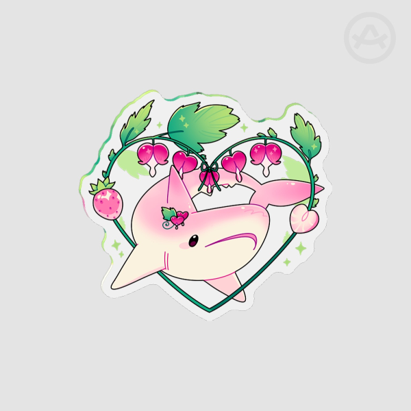 Bleeding heart shark Fridge Magnet - 1.96""(50mm)