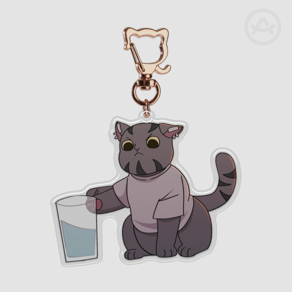 Purrylochus Epoxy Clear Acrylic Keychains