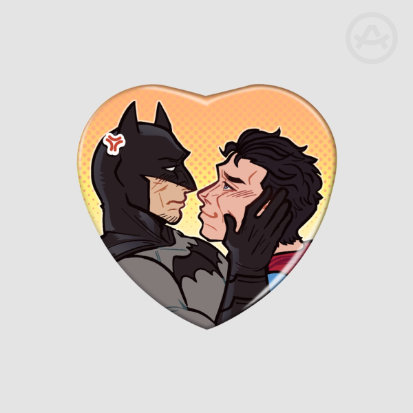 Superbat Heart Shape Holographic Badges