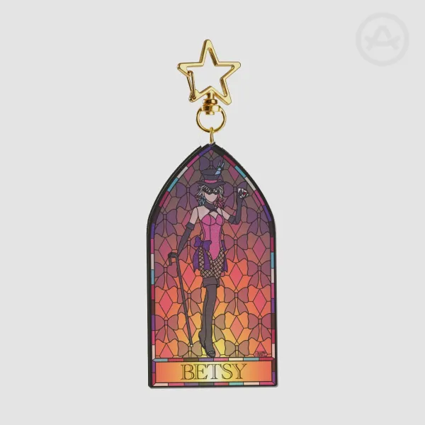 Betsy Grayson OPAQUE Stained Glass Acrylic Keychain
