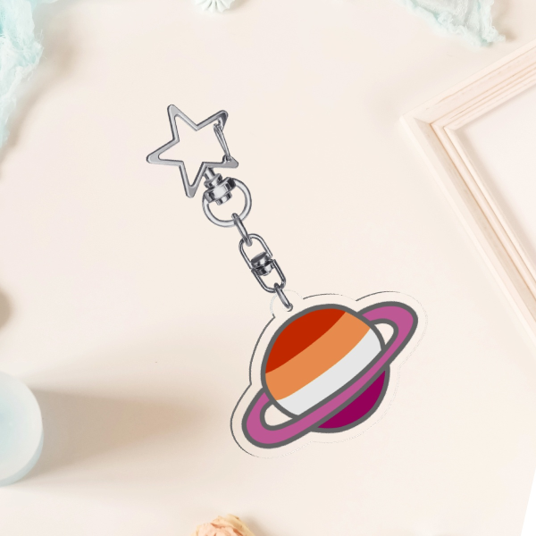 Lesbian Planet Keychain