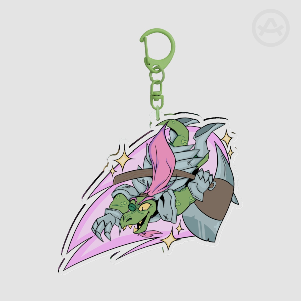 Hammer of Justice Clear Acrylic Keychain
