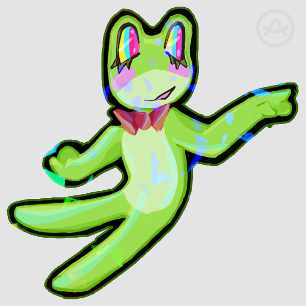 Ribbit Abstract Vinyl Die Cut Stickers