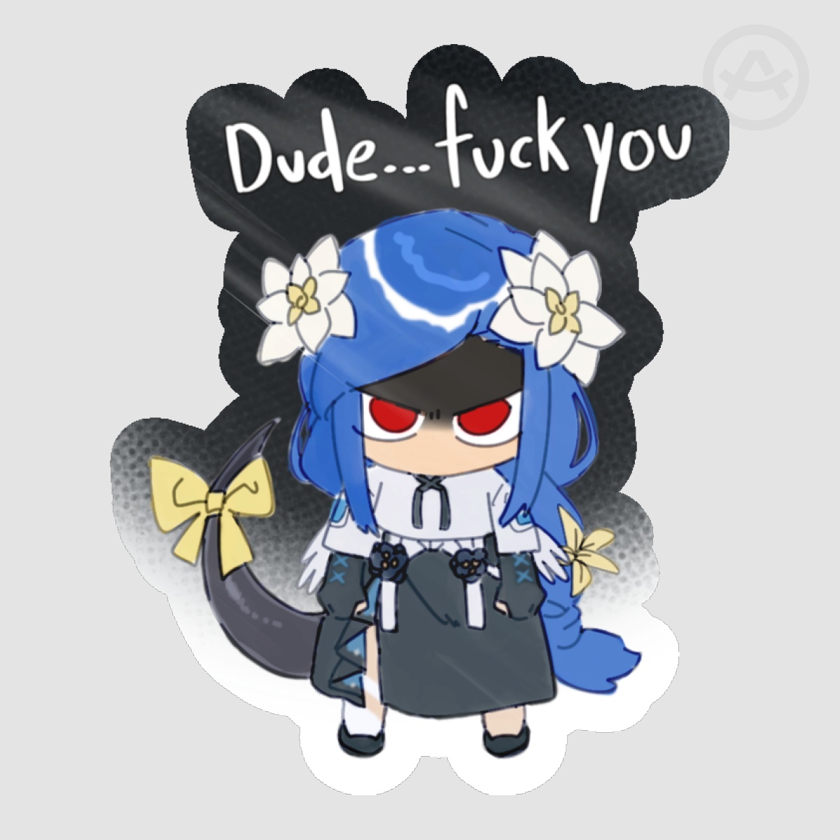 Angry Dizzy Sticker