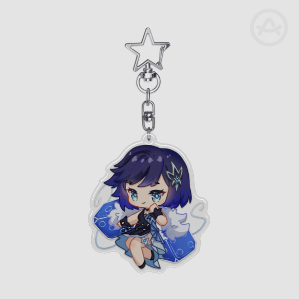 Yelan Epoxy Keychain