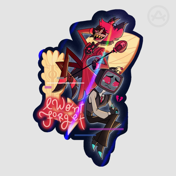 "I Won't Forget" - Flashback Vox & Alastor Sticker