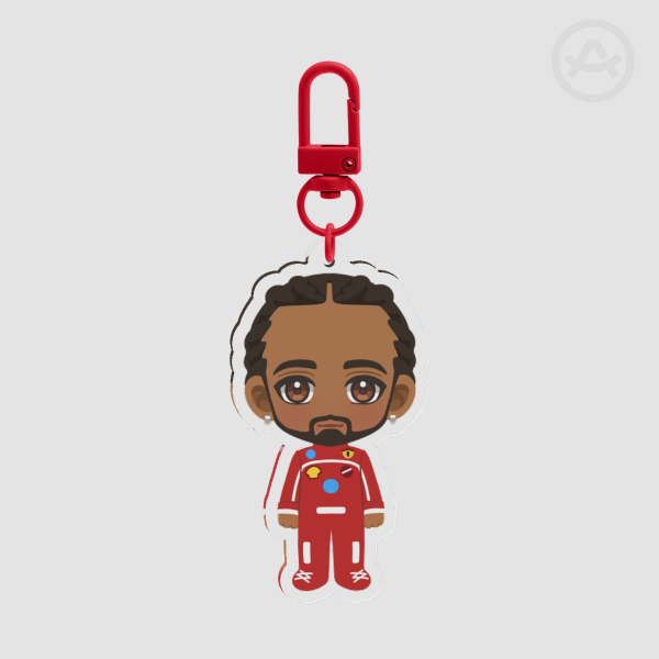 Lewis Hamilton F1 Chibi - Acrylic Keychain