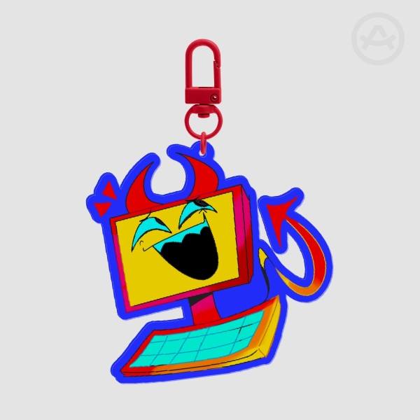 Double Sided Edgar Acrylic Keychain (Electric Dreams)