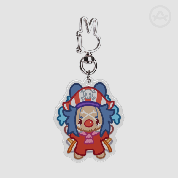 Buggy Bunny Epoxy Keychain