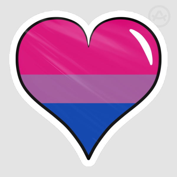 Bisexual Heart Sticker