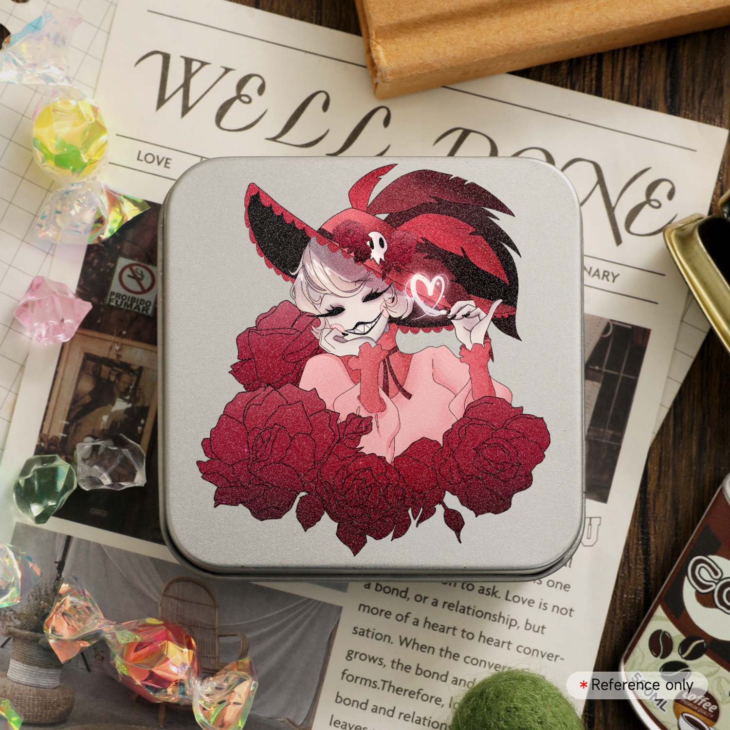 Hazbin VDAY - Lovely Rosie Metal Tin