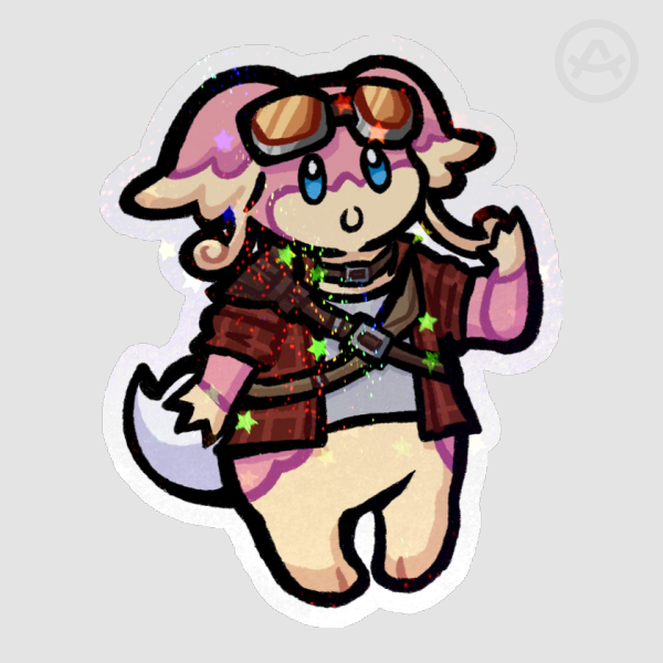 Curie Audino Holo Sticker