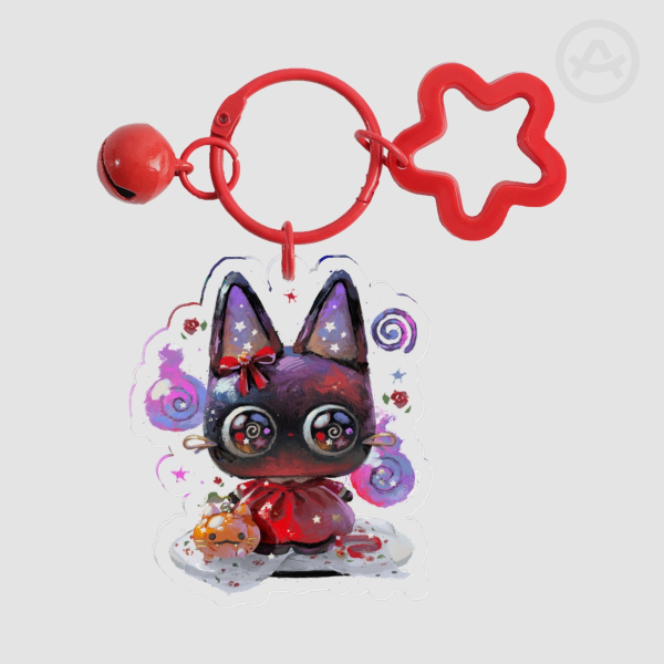 MOMO | RED DRESS Clear Acrylic Keychains