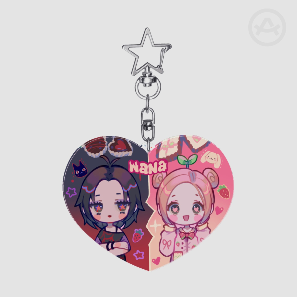 Nana Glitter Acrylic Keychains