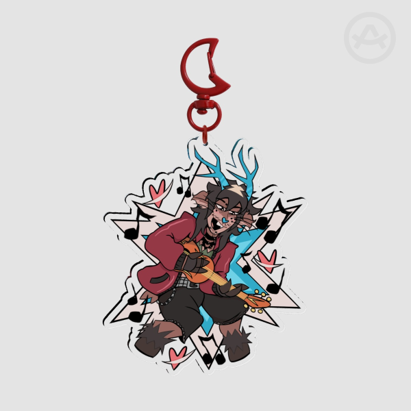 Dess Holiday Clear Acrylic Keychain