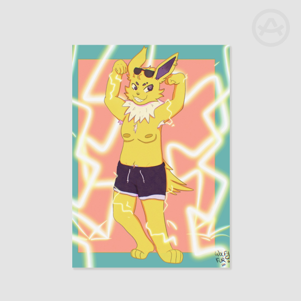 Flexing Jolteon Print