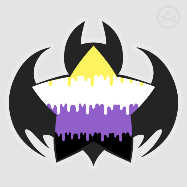 Bat Star [NonBinary] Sticker