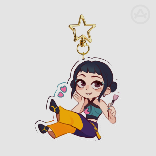 KPDH Zoey - 2.76" Clear Acrylic Keychain