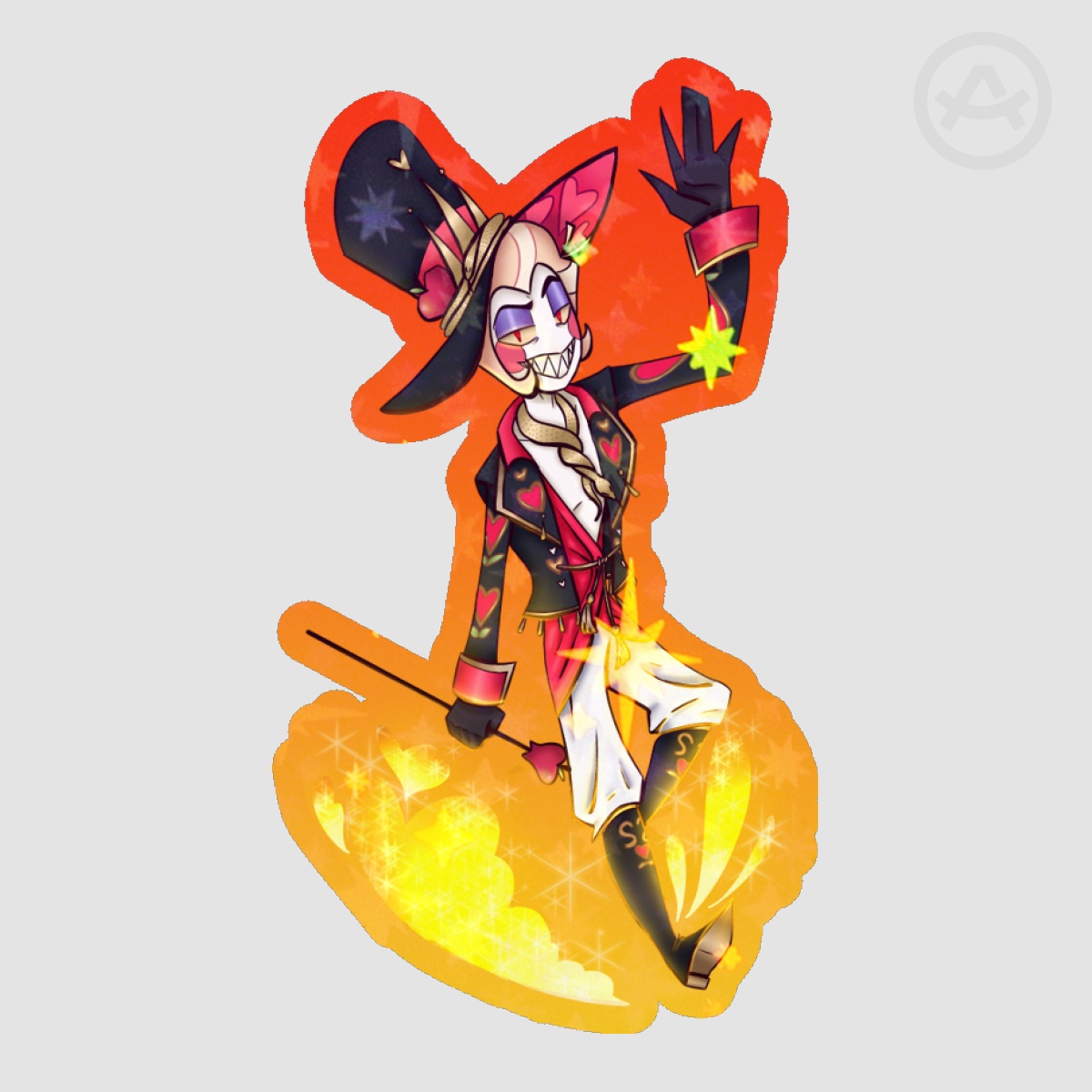 Lucifer(Valentine's) Sticker-Hazbin Hotel