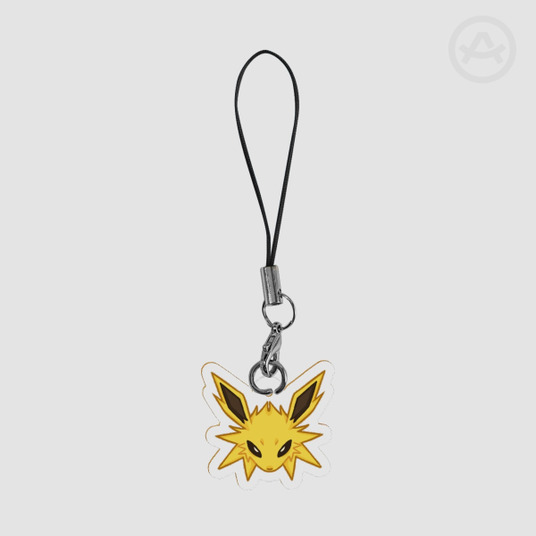 Jolteon Eeveelutions phonecharm! —  Clear Acrylic Keychains
