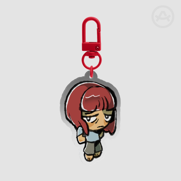 Cashier Girl Keychain